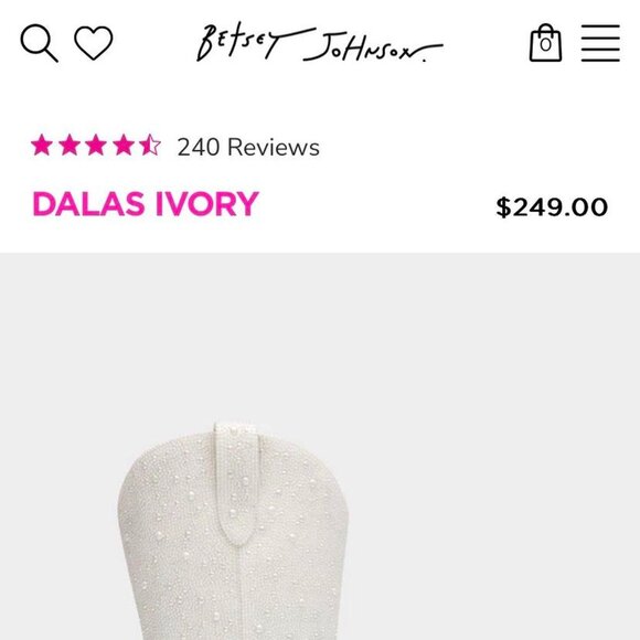 Betsey Johnson Dallas Ivory Boots - Pearl - Picture 5 of 5